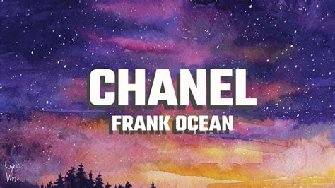 blonde chanel|Frank Ocean – Chanel Lyrics .